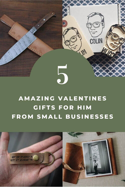 5 Thoughtful Valentines Gifts for Him from Small Businesses