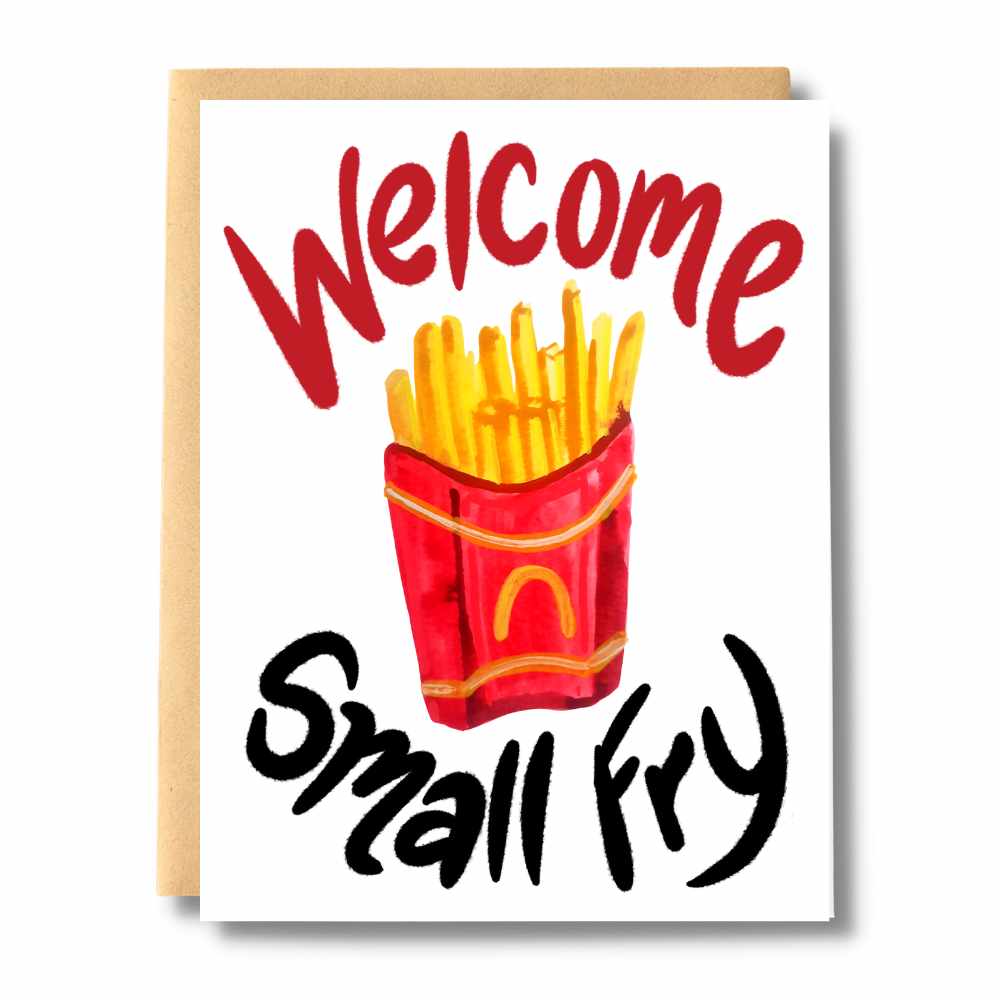 Welcome Small Fry Baby Card  Salt & Paper – Salt and Paper
