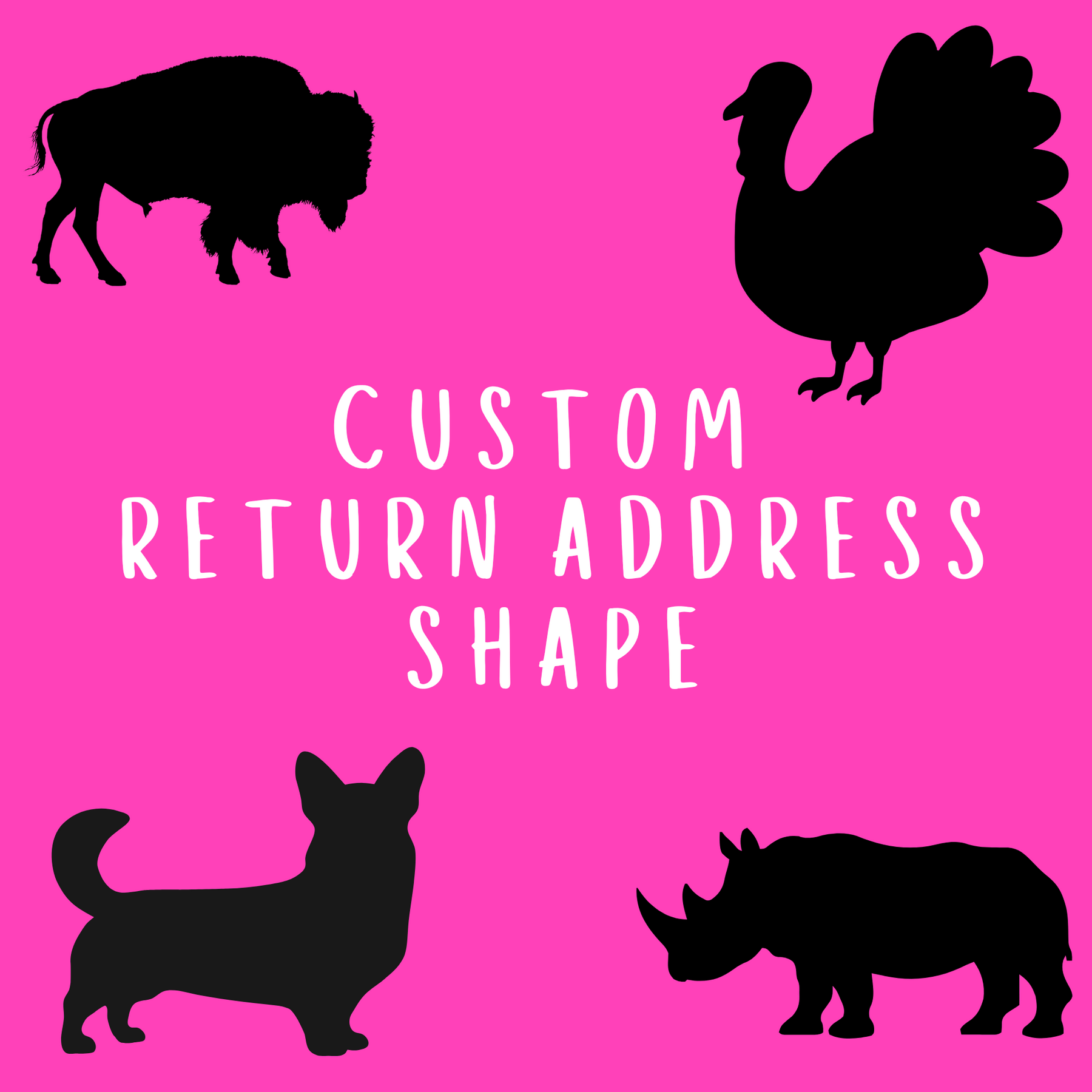 Return Address Custom Shape | Salt & Paper – Salt and Paper