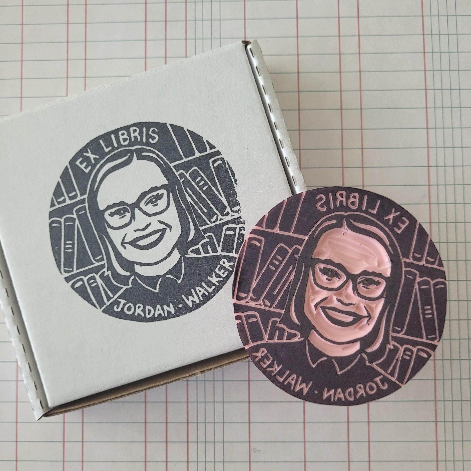 Ex Library Ex Libris Library Portrait Stamp | Salt & Paper – Salt and Paper